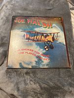 Front cover of Joe Walsh vinyl record album featuring a biplane and title.