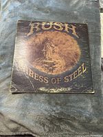 Vinyl album cover front showing the full artwork and title, with visible stains and wear on corners and edges.