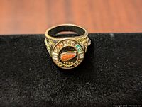 Front view of the NHL Stanley Cup ring featuring Detroit Red Wings logo and 1936 Stanley Cup inscription.