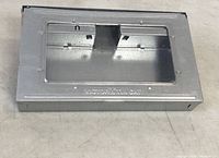 Victor Tin Cat mouse trap closed, showing rectangular viewing window