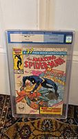 Front view of The Amazing Spider-Man #275 comic book sealed in a CGC case showing cover art and grading label.