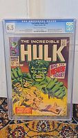 Front cover of CGC-graded The Incredible Hulk #102 showing cover art and grade label