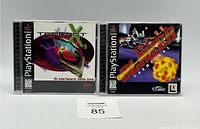 Photo showing both Tempest X3 and Ball Blazer Champions PlayStation 1 games in original jewel cases.