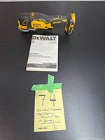 Multi-tool and instruction manual with lot number note
