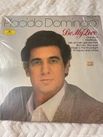 Front cover image of Placido Domingo Be My Love vinyl record album showing portrait of the artist and album title.