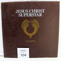 Front view of the brown box jacket for the Jesus Christ Superstar double vinyl LP set, showing the title and MCA Records logo clearly.