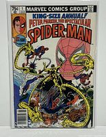 Front cover photo of the Marvel King-Size Annual Peter Parker, The Spectacular Spider-Man #1 comic book, showing the full cover artwork of Spider-Man and Doctor Octopus.