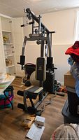 Full view of the assembled Marcy WM-981 home gym in living space