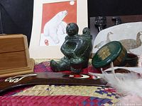 Wide view of grouping with background items visible