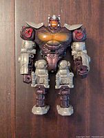 Front view of the Transformers Transmetal Optimus Primal figure showing detailed mechanical and robotic gorilla design.