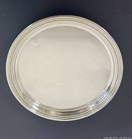 Top view showing polished circular interior and concentric stepped rim