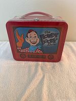 Front view showing Howdy Doody character on the lunchbox styled as a TV screen.