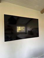 Front view of mounted Samsung TV