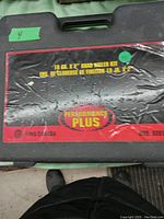 Plastic carrying case with King Canada Performance Plus labeling indicating 18 ga 1/2" brad nailer kit.