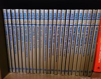 Photo of 24 hardcover books from the Time Life series The Civil War, showing titles and condition.