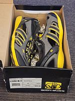 Pair of Body Glove Dynamo Force water shoes in their original box, showing branding and size label.