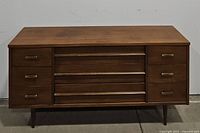 Front view of dresser in closed position