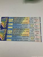 Front side of two vintage concert tickets for Grateful Dead - The Band, showing date June 21, 1984, venue Kingswood Music Theatre, Canada Wonderland, price $15.00 each, with barcodes and seating info.