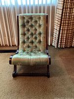 Front view of slipper chair