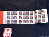 Front view of two pages of the complete booklet showing rows of 46 cent Canada Iceberg stamps.