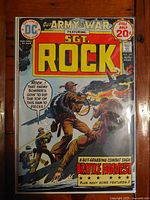 Full front cover of the 1974 DC Comics Our Army At War No. 271 comic book showing Sgt. Rock in action and the title text with pricing and date.