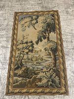 Full front view of tapestry showing entire scene and border