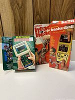 Electronic Quarterback and Head to Head Electronic Basketball boxes