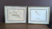 Two framed Benjamin Chee Chee prints side-by-side, showing overall condition and framing.