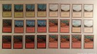 All 24 cards laid out in four rows of six, showing fronts and artwork