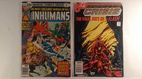 Both comic book fronts side by side
