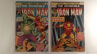 Both Iron Man comics side by side showing covers