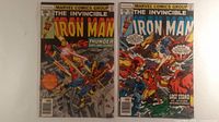 Front covers of both Iron Man #103 and #106