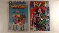 Both comic books front covers side by side for overall view