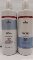 Front view of both 1 L Schwarzkopf BC Bonacure bottles