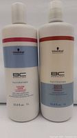 Front view of both 1 L Schwarzkopf BC Bonacure bottles