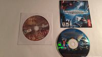 Both game discs and Terminator 3 insert displayed