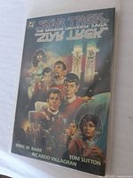 Front cover photo of 1991 Star Trek The Mirror Universe Saga collected edition comic book showing characters and title.