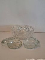 Group image: serving bowl and two covered butter dishes