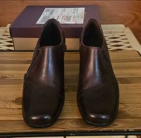 Front view of both boots standing upright