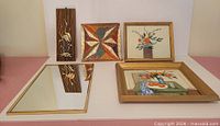 Group shot of all five wall décor items