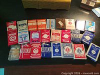 All 21 decks laid out in two rows