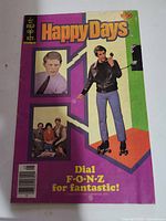 Front cover of Happy Days Comic Book Issue #2 showing character images and identifying details.