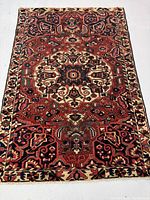 Full top-down view of rug showing overall design and dimensions