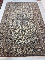 Top-down view of full rug showing overall design and dimensions