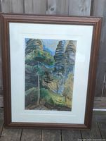 Front view of framed painting 'Forest Landscape No. 2' by Emily Carr