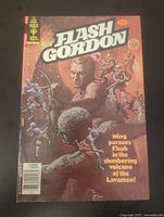 Front cover of Flash Gordon comic, Volume 1 Number 25, 1979, showing detailed illustration and price of 40 cents.