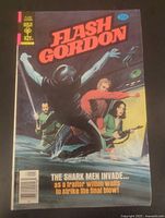 Full front cover of Flash Gordon Gold Key comic number 21, showing title, characters, and price.
