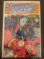 Front cover of the Manhunter The Flash comic book, issue 22 from January 1989, showing the title, DC logo, price and cover illustration.