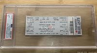 Full view of the encapsulated Toronto Blue Jays vs Oakland Athletics ticket stub from April 26, 2019.