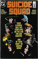 Cover of Suicide Squad #1 comic book showing artwork and title details.